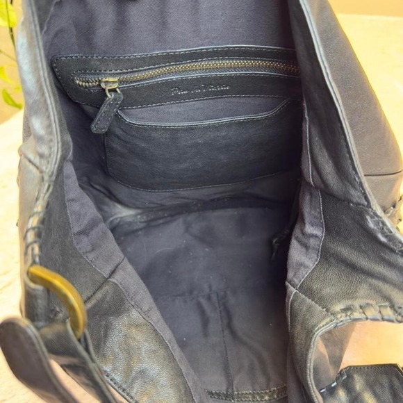 black faux leather slouchy hobo bag by Pour La Victoire - Picture 6 of 8